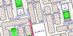 ارضين بلكه مخطط رير شارعين